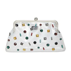 Betsey Johnson Crystal Clear Clutch Designer Gems